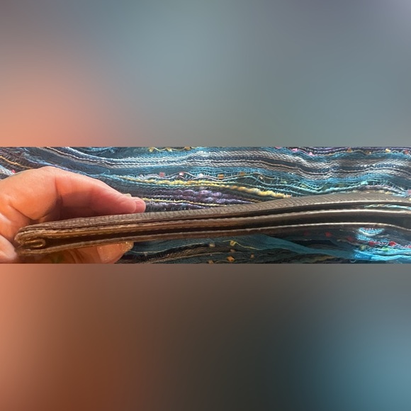 Brown Louis Vuitton epi-leather long wallet. Measures approximately 7 x 4”. GUC - Picture 8 of 14